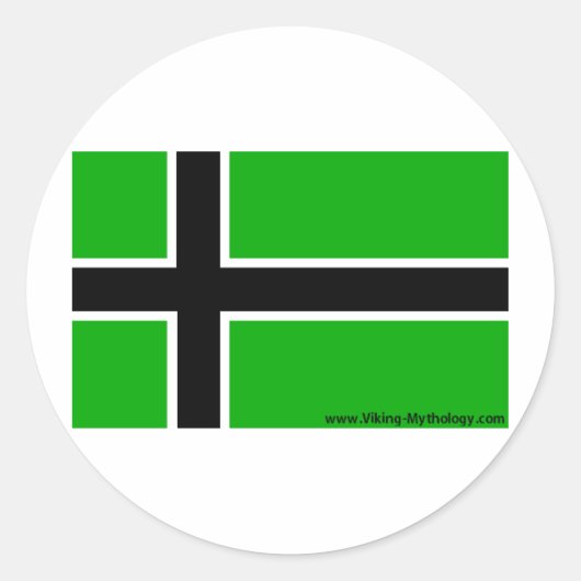 Weide Runder Aufkleber (Vorderseite)