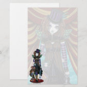 "Weide" Steampunk Zirkus-Fee-Briefpapier Briefpapier (Vorne/Hinten)