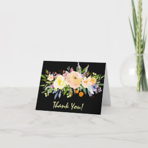 Weide und Blumen Dankeschön Dankeskarte