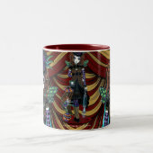 "Weide" viktorianische Steampunk Zirkus-Feen-Tasse Zweifarbige Tasse (Mittel)