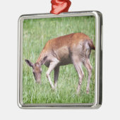Weidehirse Silbernes Ornament (Links)