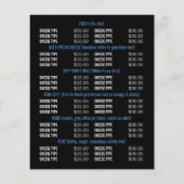 Weidekühe, Käsemongerwerbung Flyer (Hinten)