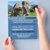 Weidekühe, Käsemongerwerbung Flyer (Hand)