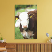 Weidekühe, nah leinwanddruck (Insitu (Wohnzimmer))