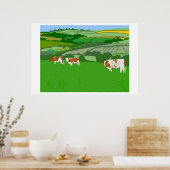 Weidekühe Poster (Küche)