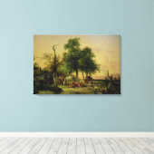 Weideland Leinwanddruck (Insitu (Holzboden))