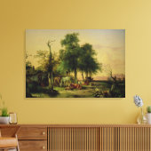 Weideland Leinwanddruck (Insitu (Wohnzimmer))