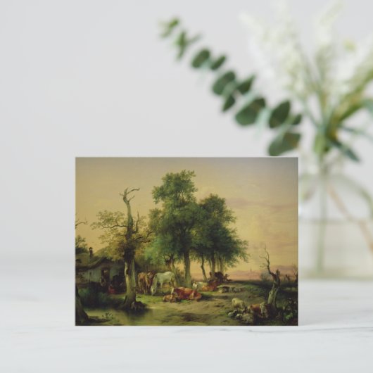 Weideland Postkarte (Stehend Vorderseite)