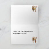 Weideland-Schweinefleisch-Glückwünsche Karte (Innenseite)