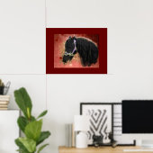 Weiden auf den Feldern - Poster (Heimbüro)