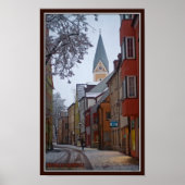 Weiden id Opf - Snowy Side Street Poster (Vorne)