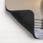 Weiden im Winterschnee Mousepad (Ecke)