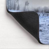 Weiden im Winterschnee Mousepad (Ecke)
