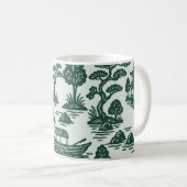 Weiden-Jadegarten mit Pagode und Boot Kaffeetasse (VorderseiteRechts)