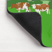 Weiden lassen der Kühe Mousepad (Ecke)