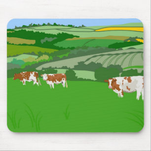 Weiden lassen der Kühe Mousepad
