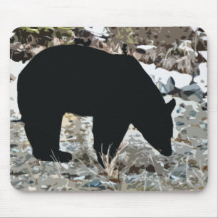 Weiden lassen der schwarzer Bärn-Mausunterlage Mousepad