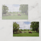 Weiden lassen des Viehs v3 Visitenkarte (Vorne/Hinten)