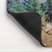 Weiden lassen von Stier-Elchen Mousepad (Ecke)