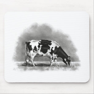 Weiden lassende Holstein-Kuh: Mousepad