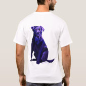 Weiden-Rosen-Rückseiten-Muster Basic T-Shirt (Rückseite)