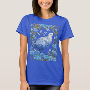 Weiden-Schneehuhn und Vergissmeinnicht T-Shirt