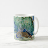 Weiden von Franz Marc, Vintage Kunst Kaffeetasse (VorderseiteRechts)