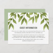 Weiden Wasserfarben - Details Einladung (Vorne/Hinten)