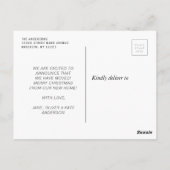 Weidenankündigung Postkarte (Rückseite)