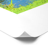 Weidenbaum und -see poster (Ecke)