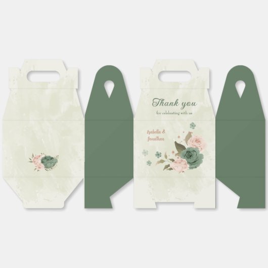 Weidenblütenhochzeit Geschenkschachtel (Ungeklappt)