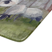 Weidende Schafe Schneidebrett (Ecke)