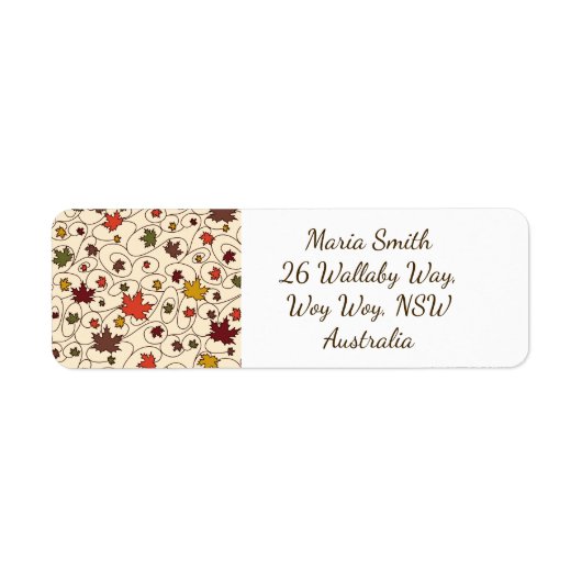 Weidenfallmuster aus dem Ahornleaf (Vorne)