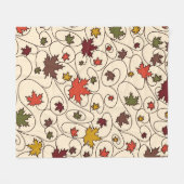 Weidenfallmuster aus dem Ahornleaf Fleecedecke (Vorderseite (Horizontal))