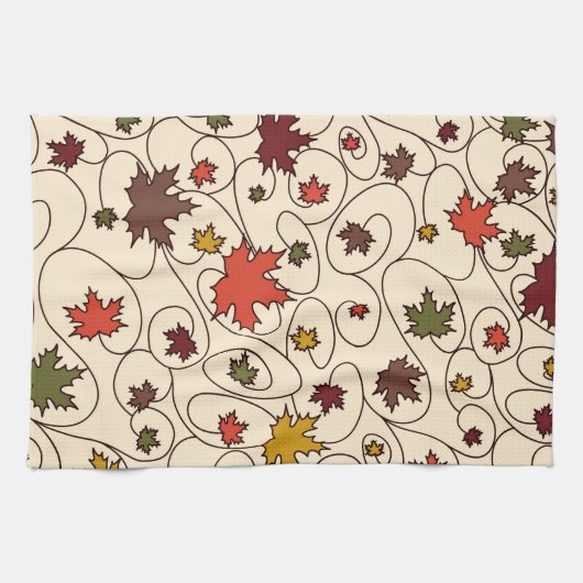 Weidenfallmuster aus dem Ahornleaf Geschirrtuch (Horizontal)