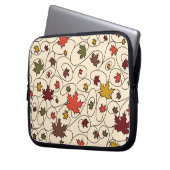 Weidenfallmuster aus dem Ahornleaf Laptopschutzhülle (Vorderseite Links)