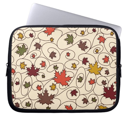 Weidenfallmuster aus dem Ahornleaf Laptopschutzhülle (Vorderseite)