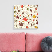 Weidenfallmuster aus dem Ahornleaf Leinwanddruck (Insitu (Wohnzimmer))