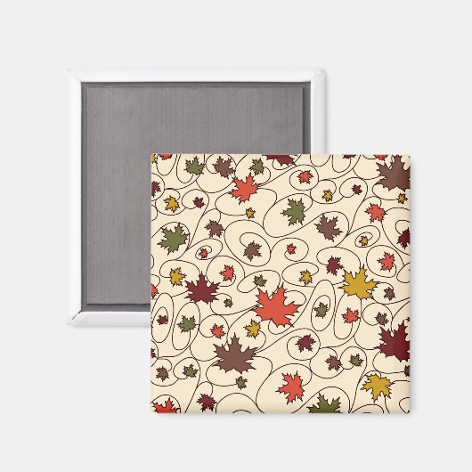 Weidenfallmuster aus dem Ahornleaf Magnet (Vorderseite/Rückseite)