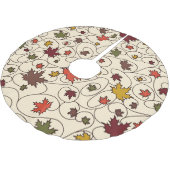 Weidenfallmuster aus dem Ahornleaf Polyester Weihnachtsbaumdecke (Schrägansicht)