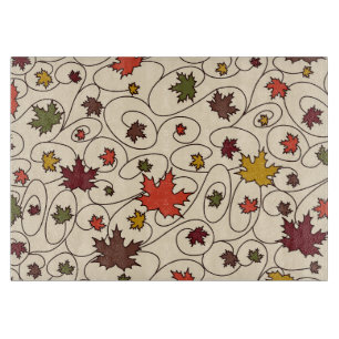 Weidenfallmuster aus dem Ahornleaf Schneidebrett