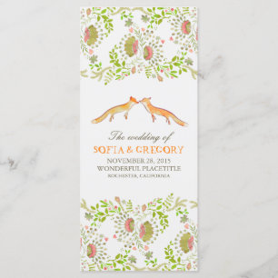 Weidenfüchse Hochzeitsprogramme Programm