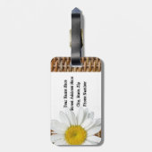 Weidengänseblümchen-Gepäckanhänger Gepäckanhänger (Rückseite vertikal)