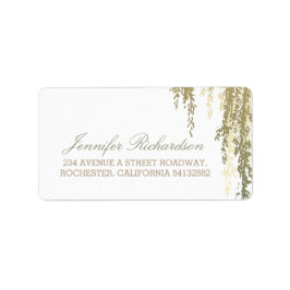 Weidenhochzeit Adressaufkleber