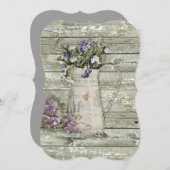 Weidenholzbauernhof Sommerlavender Einladung (Vorne/Hinten)