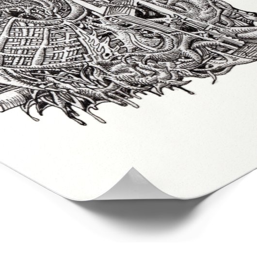 Weidenköpfe von Brian Benson Poster (Ecke)