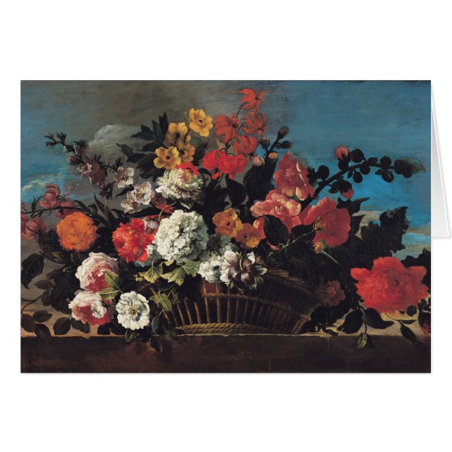 Weidenkorb der Blumen (Vorderseite (Horizontal))