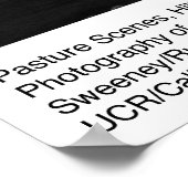 Weidenlandschaft von Ansel Adams Poster (Ecke)