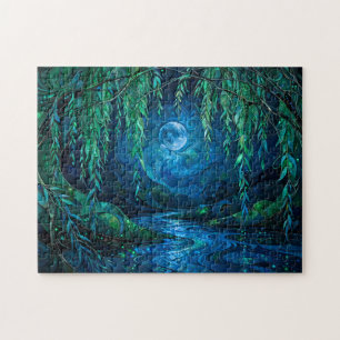 Weidenmond Saille Fließender Fluss keltischer Gruß Puzzle