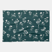 Weidenwilde Blume - aquamarin Geschirrtuch (Horizontal)